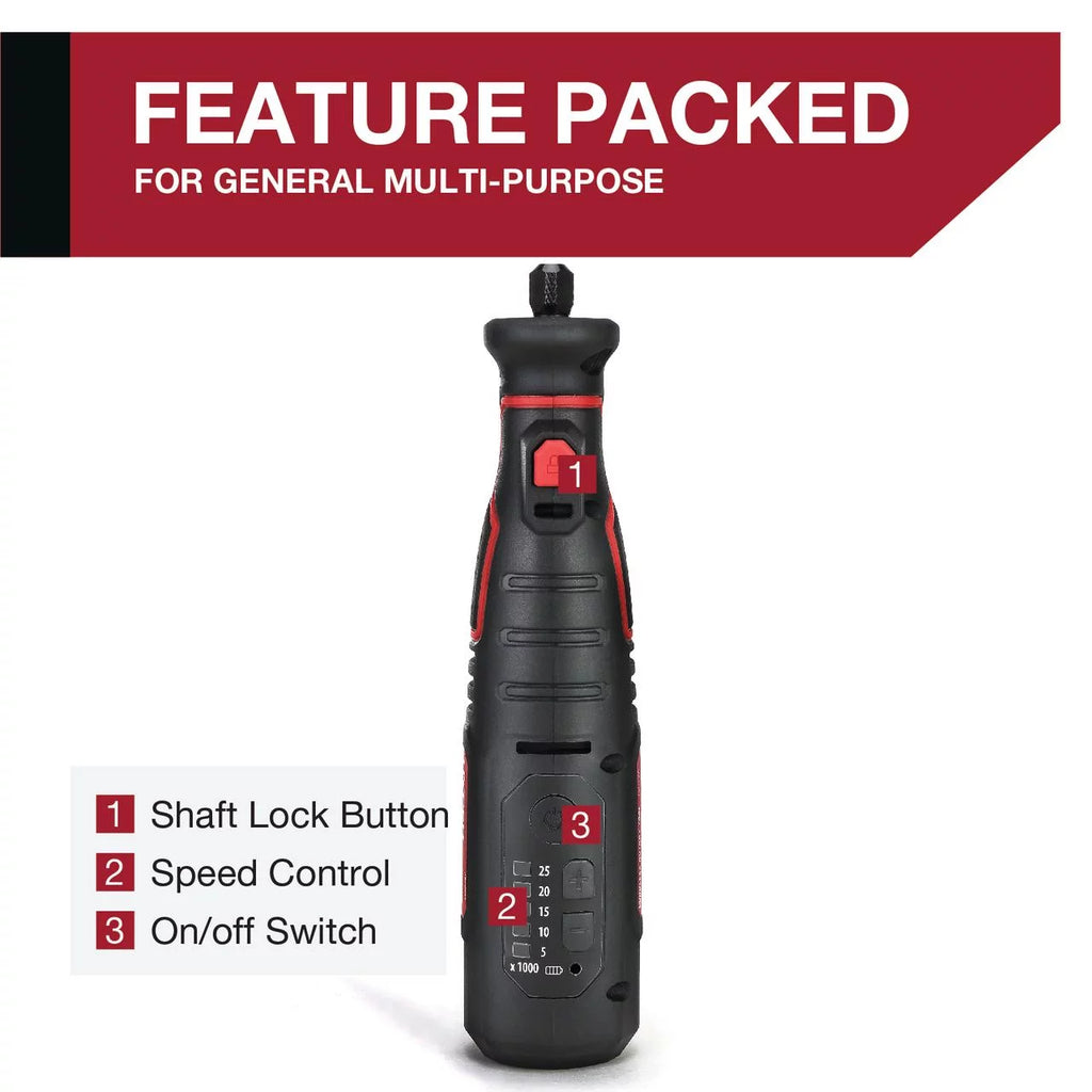 8V MAX Cordless Rotary Tool with 40 Piece Accessory Kit V72408