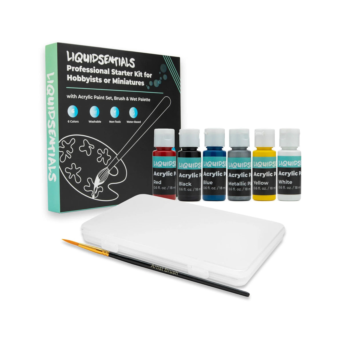 Board Game with Figures and Paints Bundle N659586