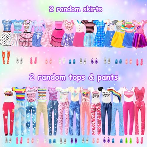 75 Pack Doll Clothes and Accessories with Doll Closet for 11.5 Inch Doll J349221