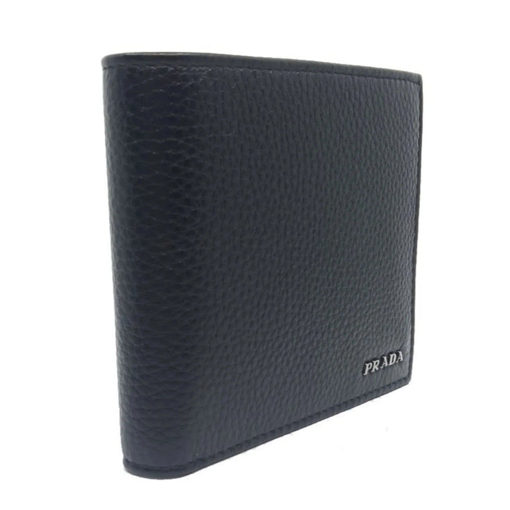 Black Grain Leather Wallet W1920