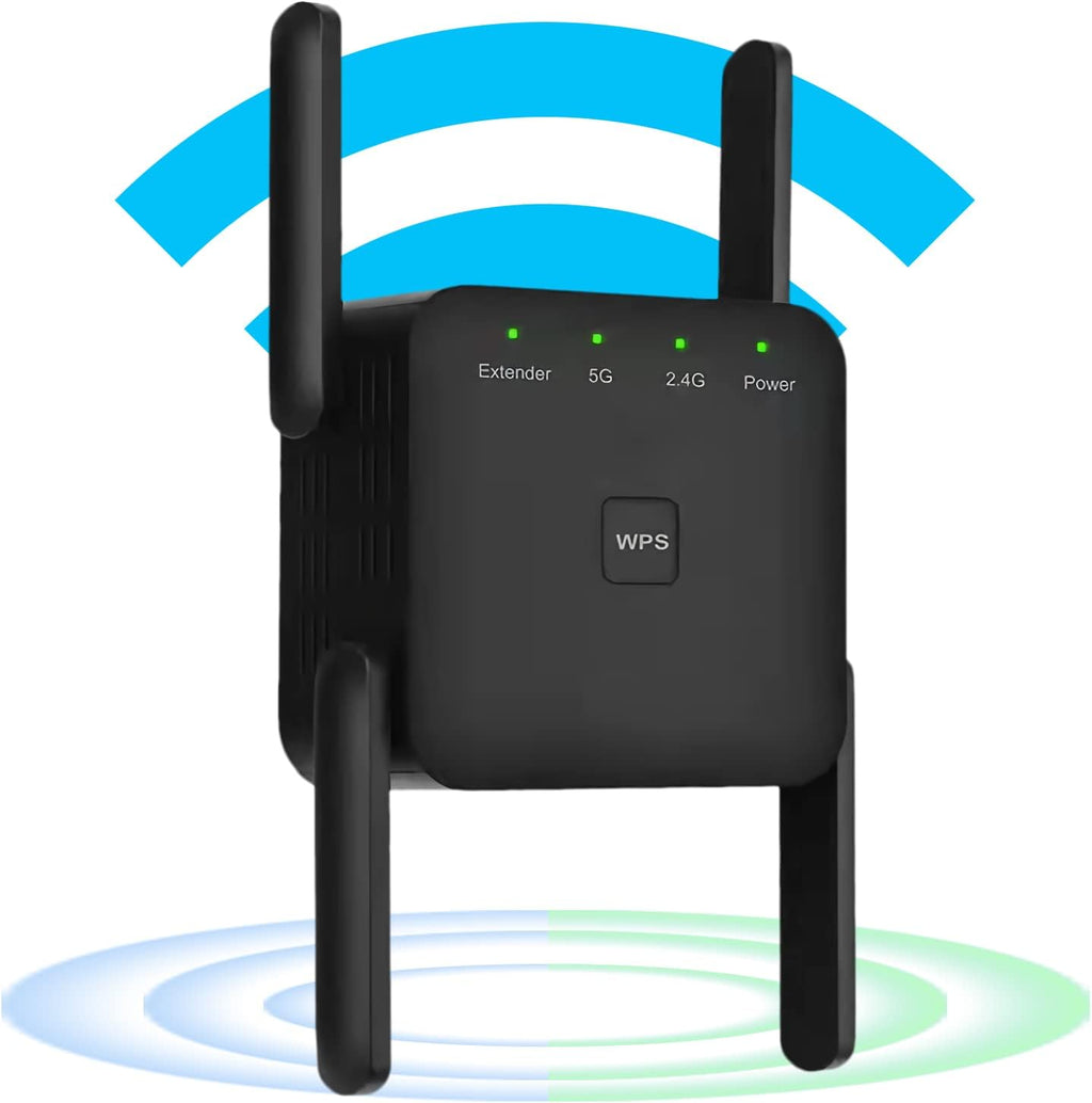 1200Mbps Wall-Through WiFi Range Extender with Ethernet Port, Pack of 2 M938524