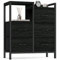 5 Fabric Drawers Storage Unit Organizer with Shelves D3597