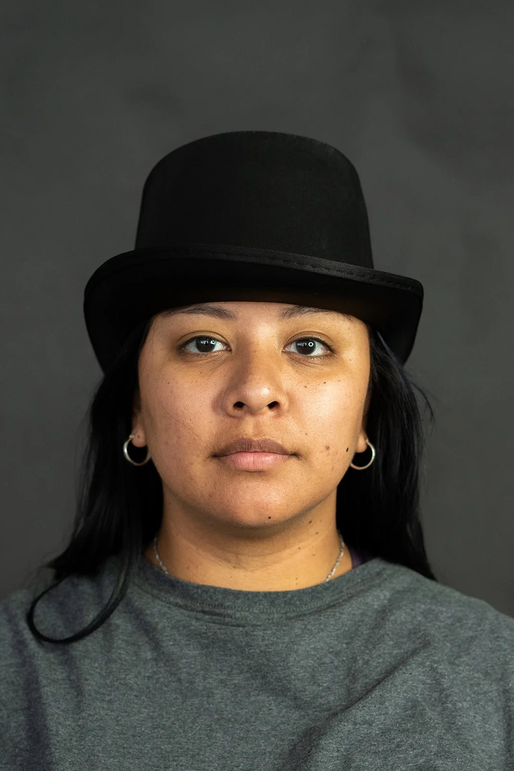 Black Top Hat with Red Band Costume D373442
