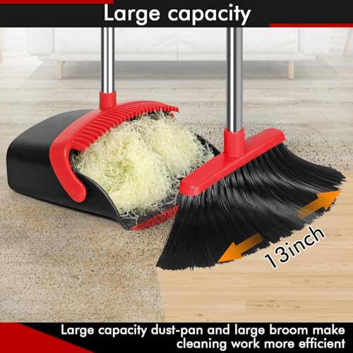11.8" Broom and Dustpan Set with Extendable Handle J80277