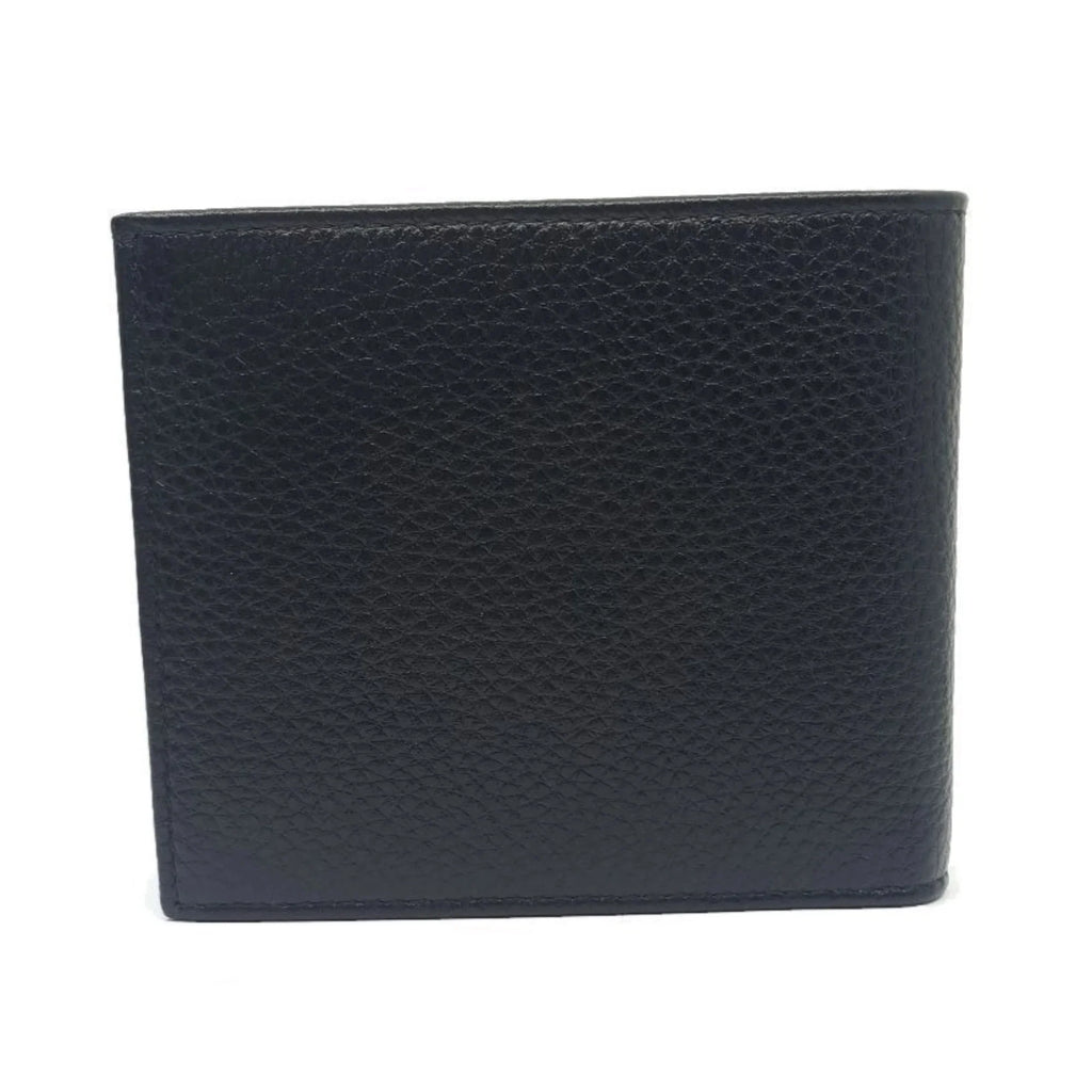 Black Grain Leather Wallet W1920
