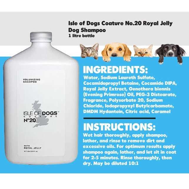 Royal Jelly Dog Shampoo for Thin or Shedding Coats H9816