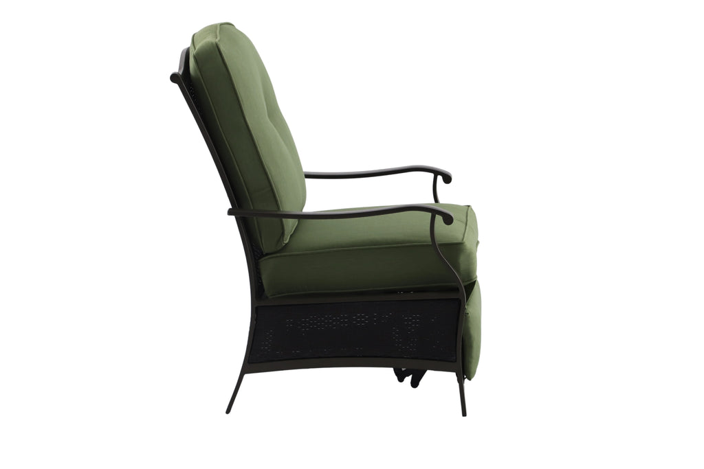 Steel Outdoor Recliner with Cushions G20461