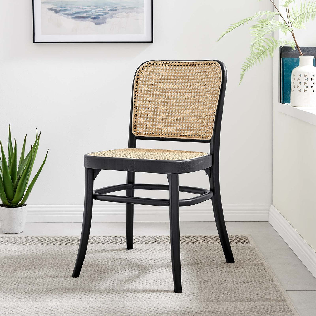 Black Wood Dining Side Chair M104822