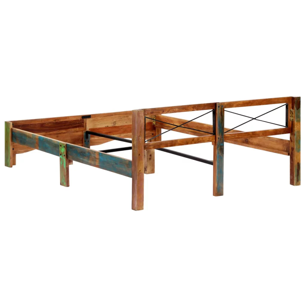 Solid Reclaimed Wood Bed Frame 63"x78.7" N80405