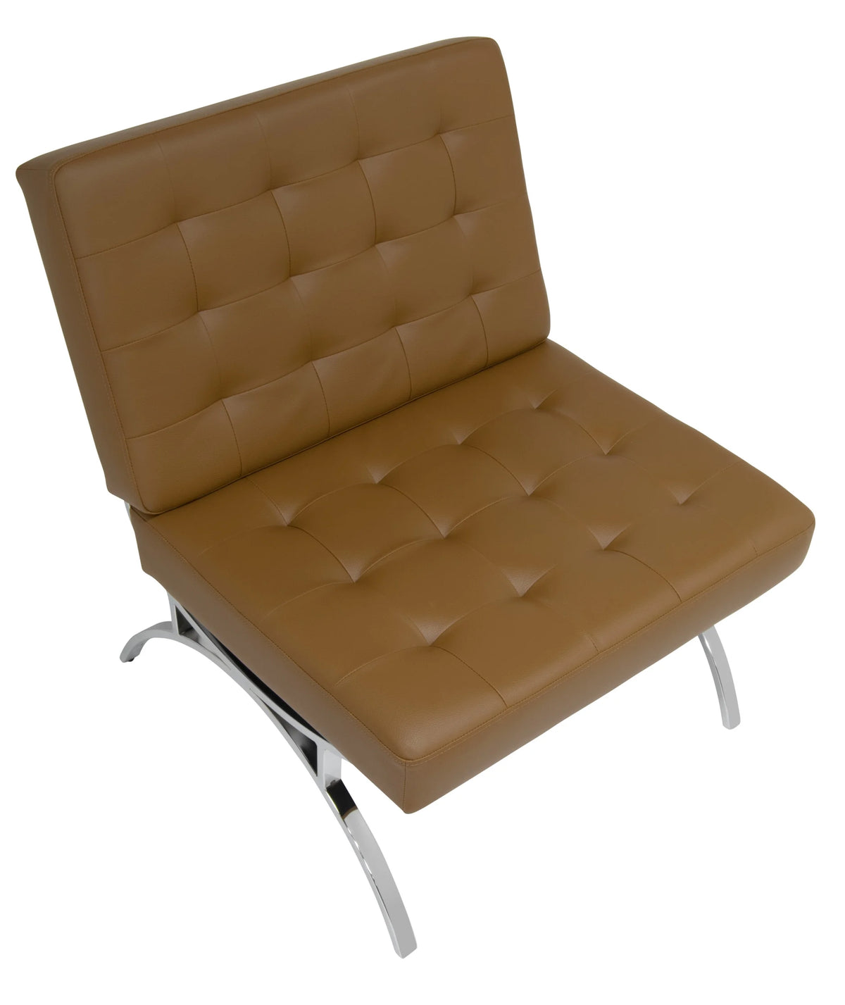 Brown Blended Leather Accent Chair D74155