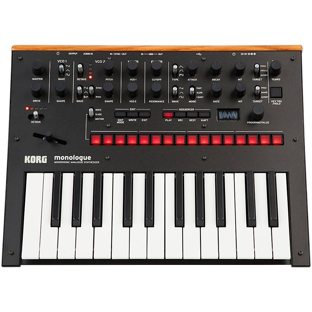 Black Monophonic Analog Synthesizer J576138