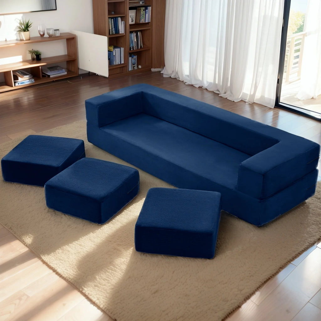 Dark Grey Convertible Sofa Bed P729