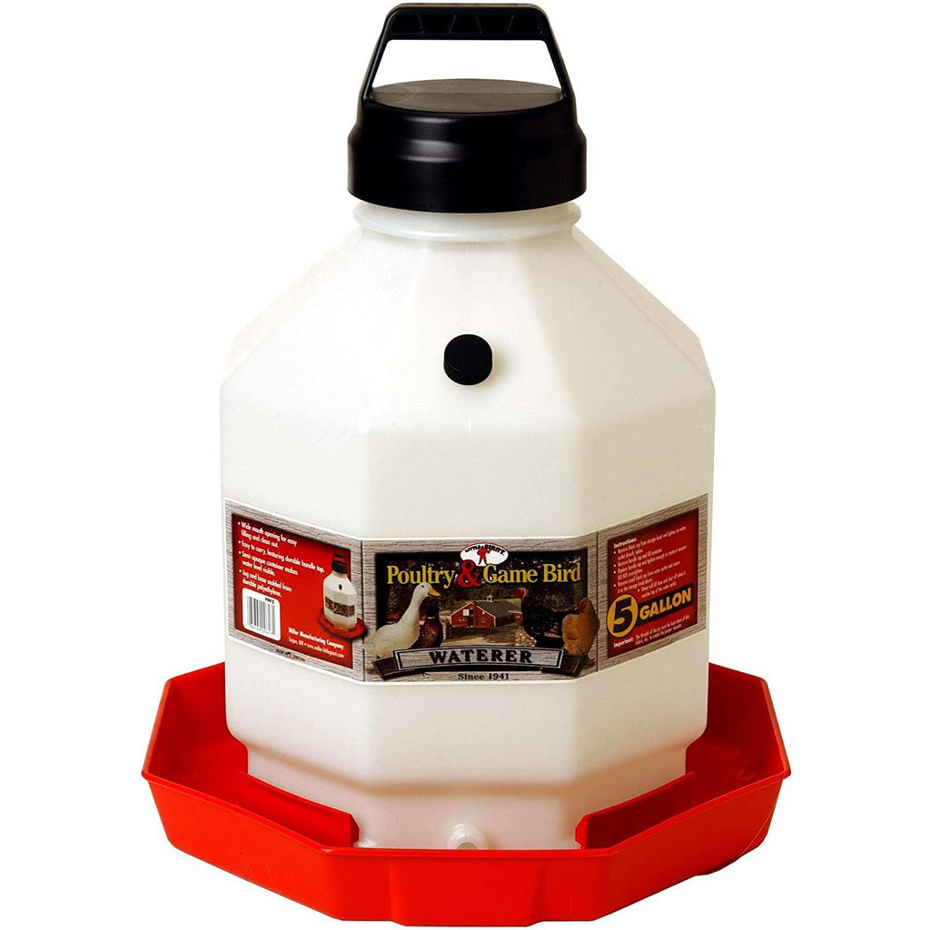 4 Pack Red 5 Gallon Automatic Poultry Waterer A2427