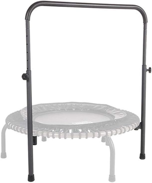 Black 39-Inch Fitness Rebounder Trampoline with Steel Handle Bar Q537113