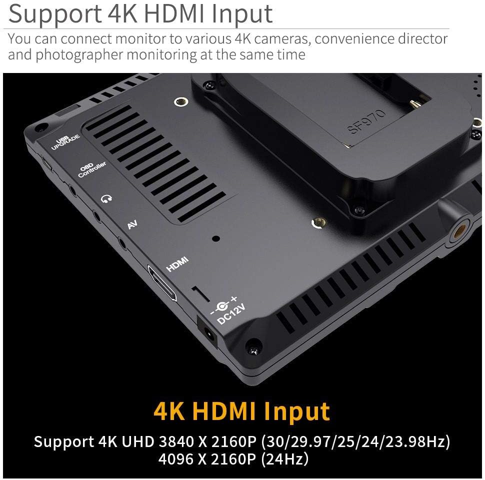 7 Inch 1280x800 IPS Field Monitor with Sunshade U845180