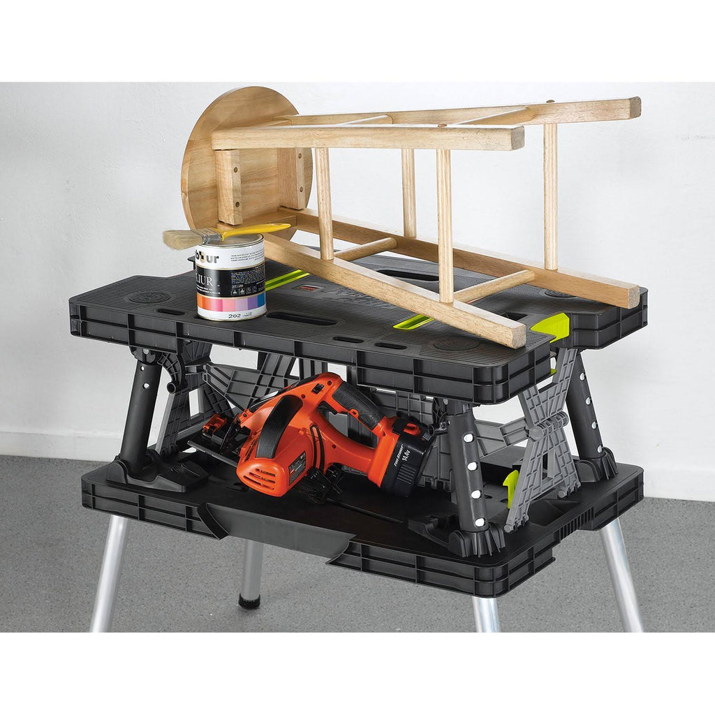 Compact Portable Folding Work Table with Clamps G399173
