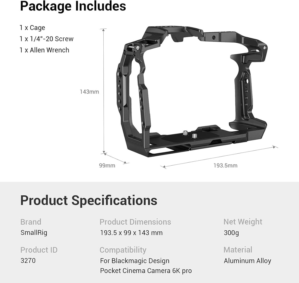 Camera Cage with NATO Rail and Cold Shoe Mount Q8500