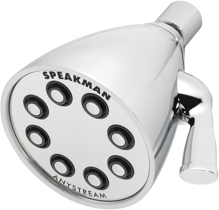 Polished Chrome Adjustable Solid Brass Shower Head W26300