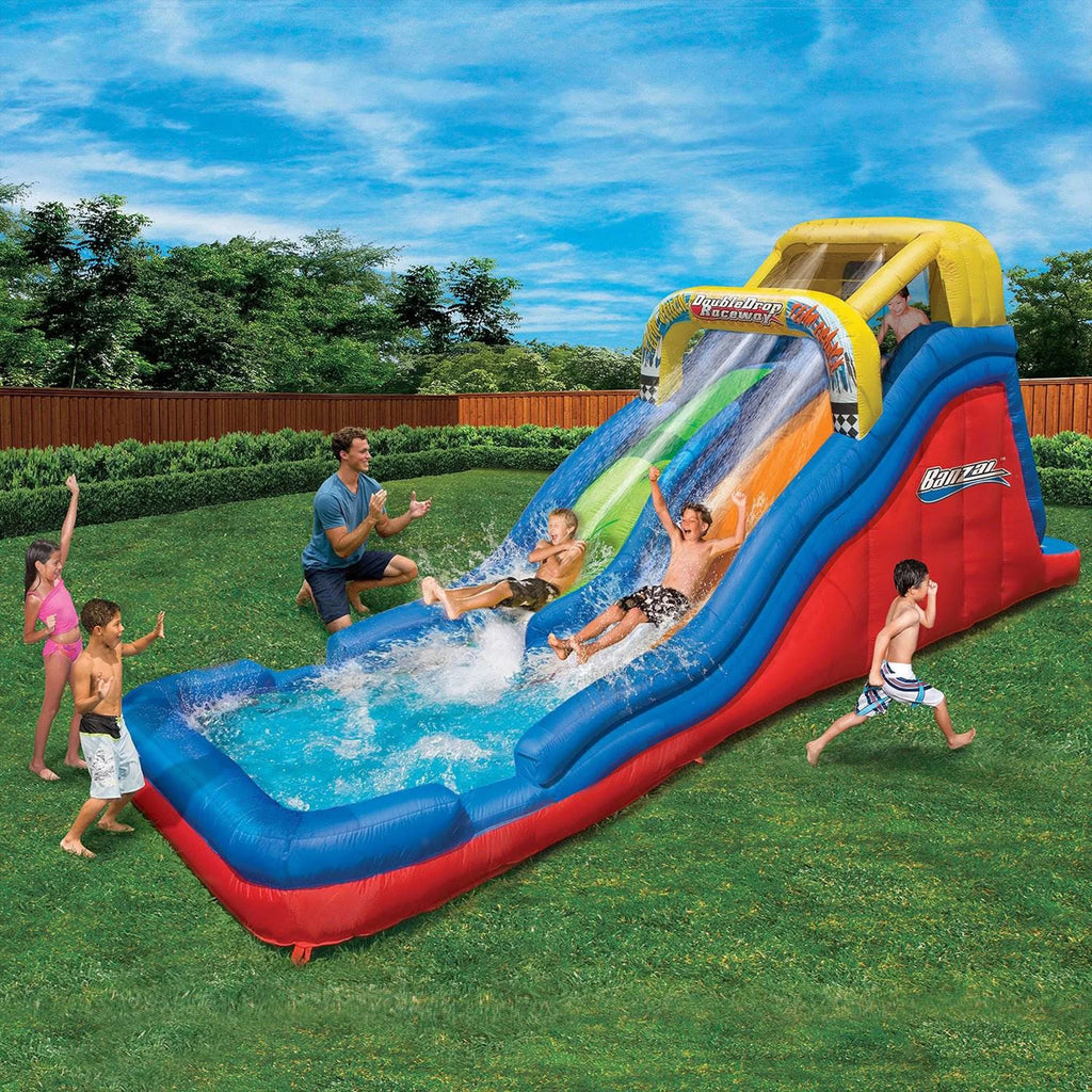 Double Drop 2 Lane Inflatable Water Slide U899213