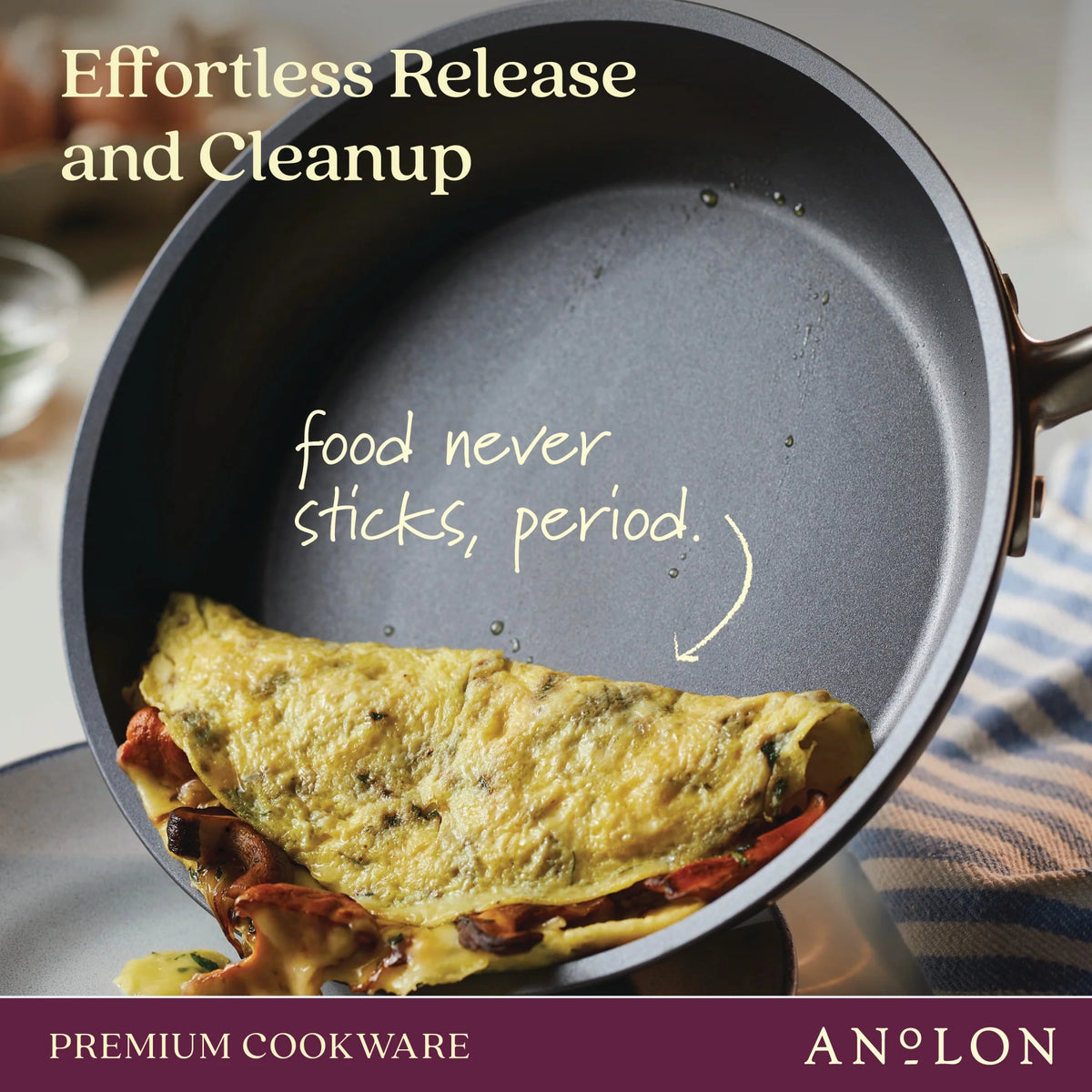 2 Piece Hard-Anodized Nonstick Frying Pan Set X478199