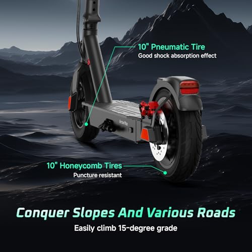 Electric Scooter with 500W Motor, Pneumatic Tires, Foldable M631