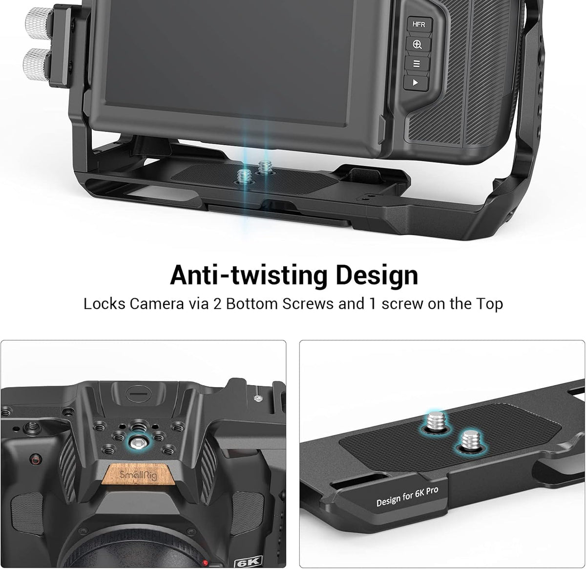 Camera Cage with NATO Rail and Cold Shoe Mount Q8500