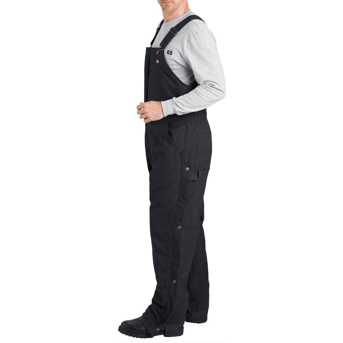 Black Insulated Bib Overall Y1776