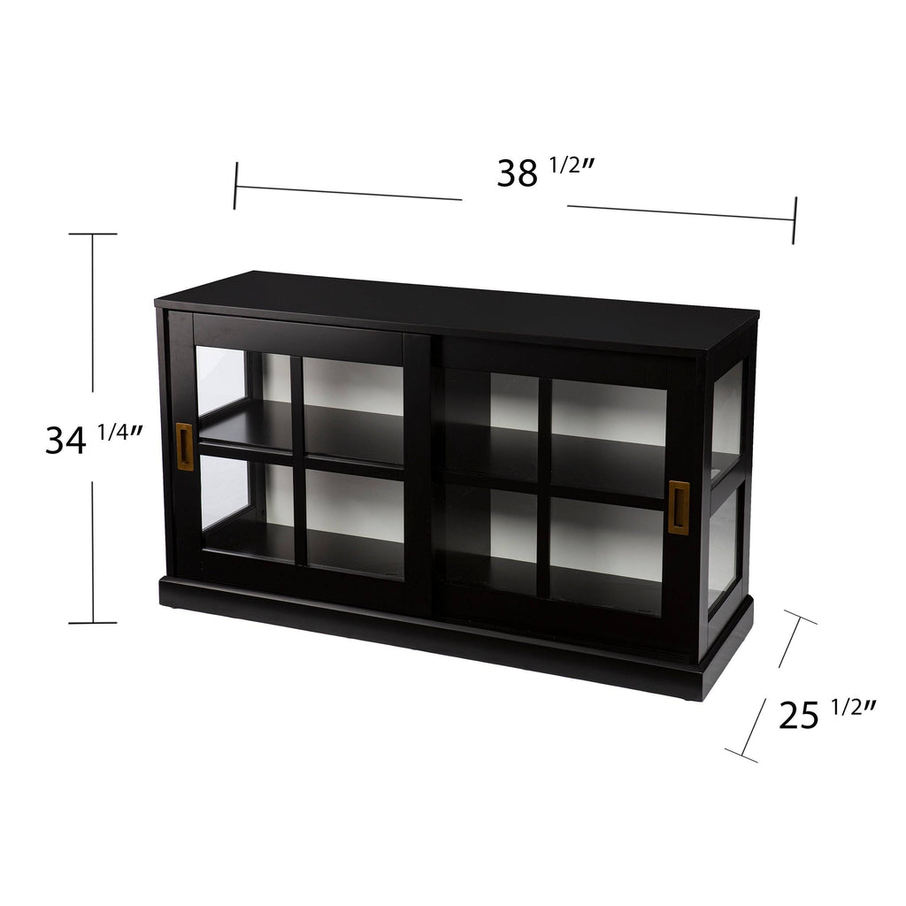 Black/White Curio Cabinet B91746
