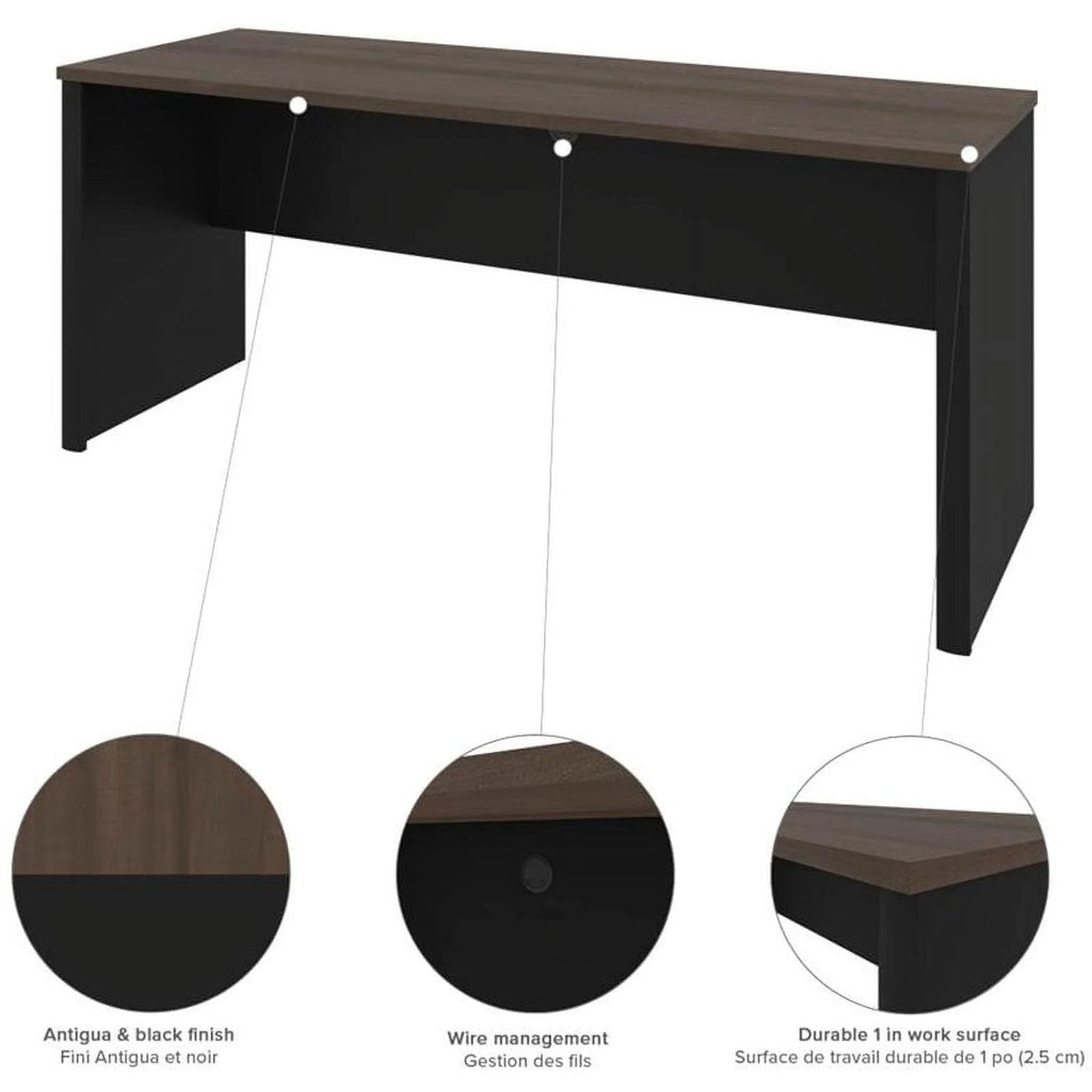 5 Piece L Shaped Computer Desk with Hutch Y482538