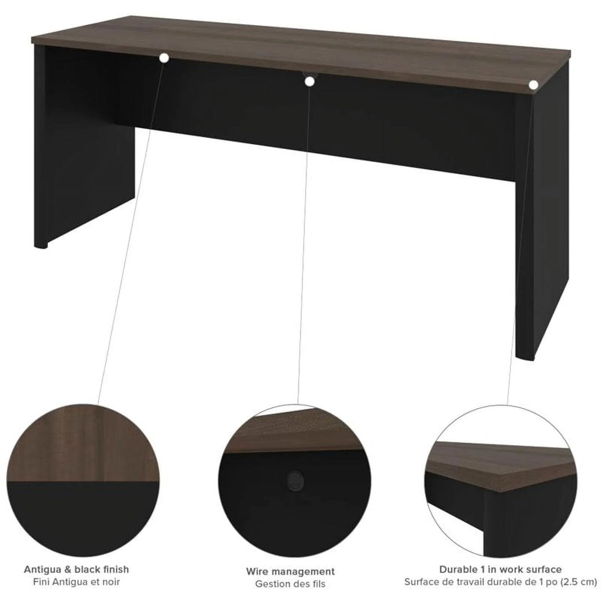5 Piece L Shaped Computer Desk with Hutch Y482538