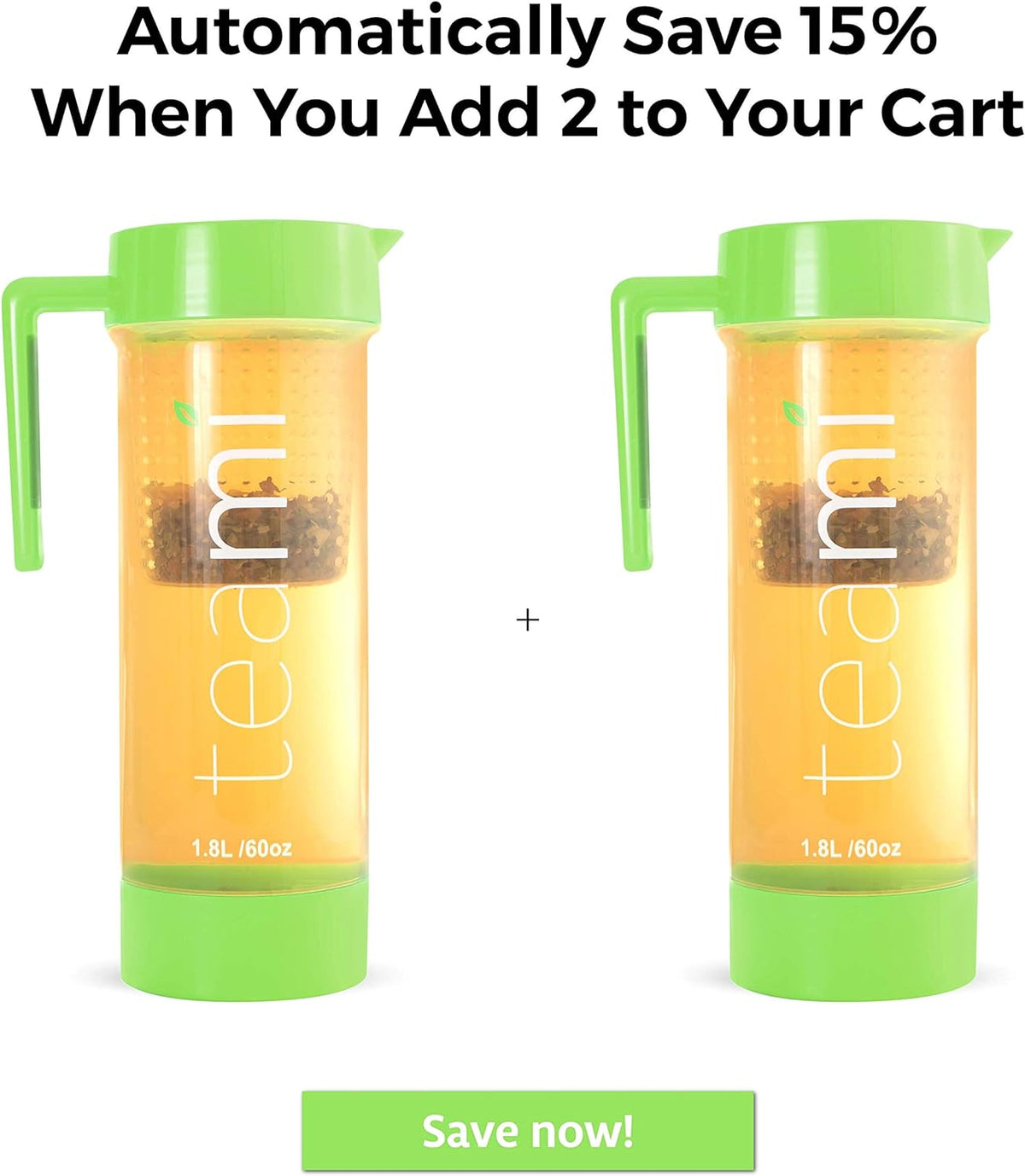 Green 60 Ounces Tea Pitcher with Lid I49840