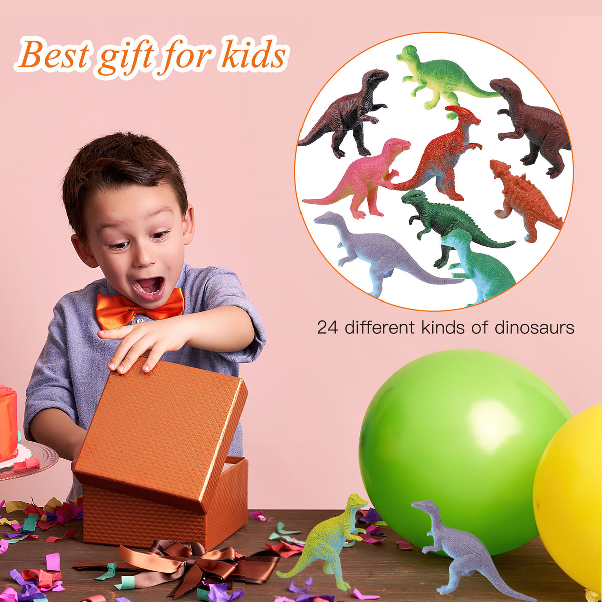 24 Pack Dinosaur Toy Realistic Dino Figure F2060