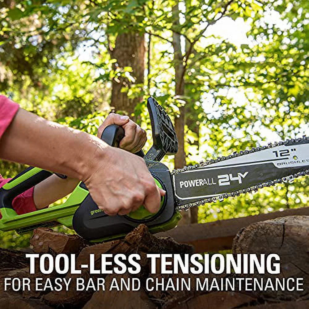 24V 12-inch Brushless Chainsaw with Battery and Charger P5165