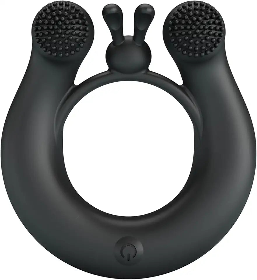 Vibrating Cock Ring 12 Vibrations USB Rechargeable Silicone Penis Ring Q999417