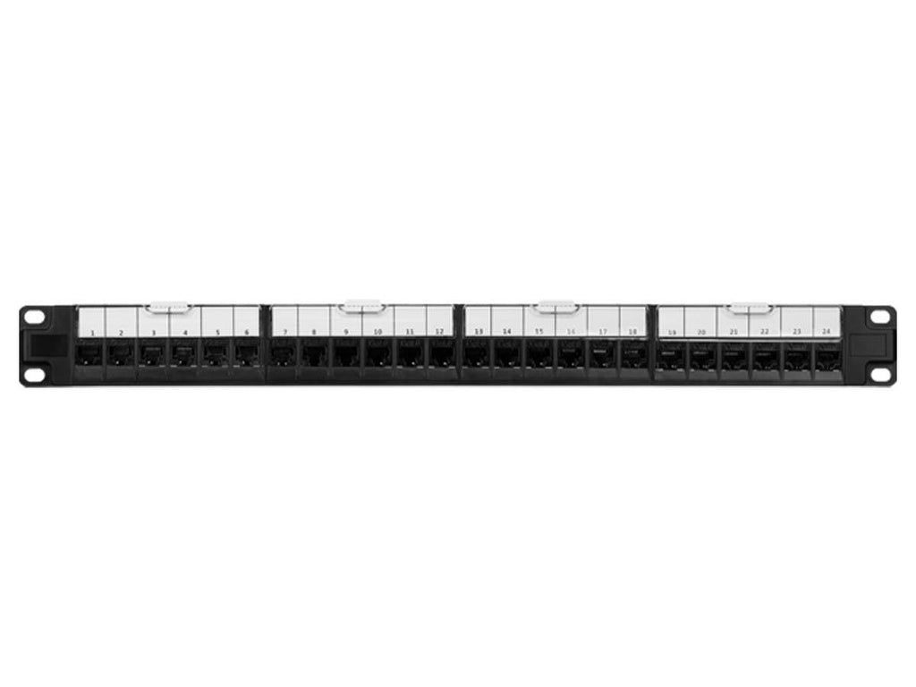 Cat6 1U Patch Panel with 24 Ports A111