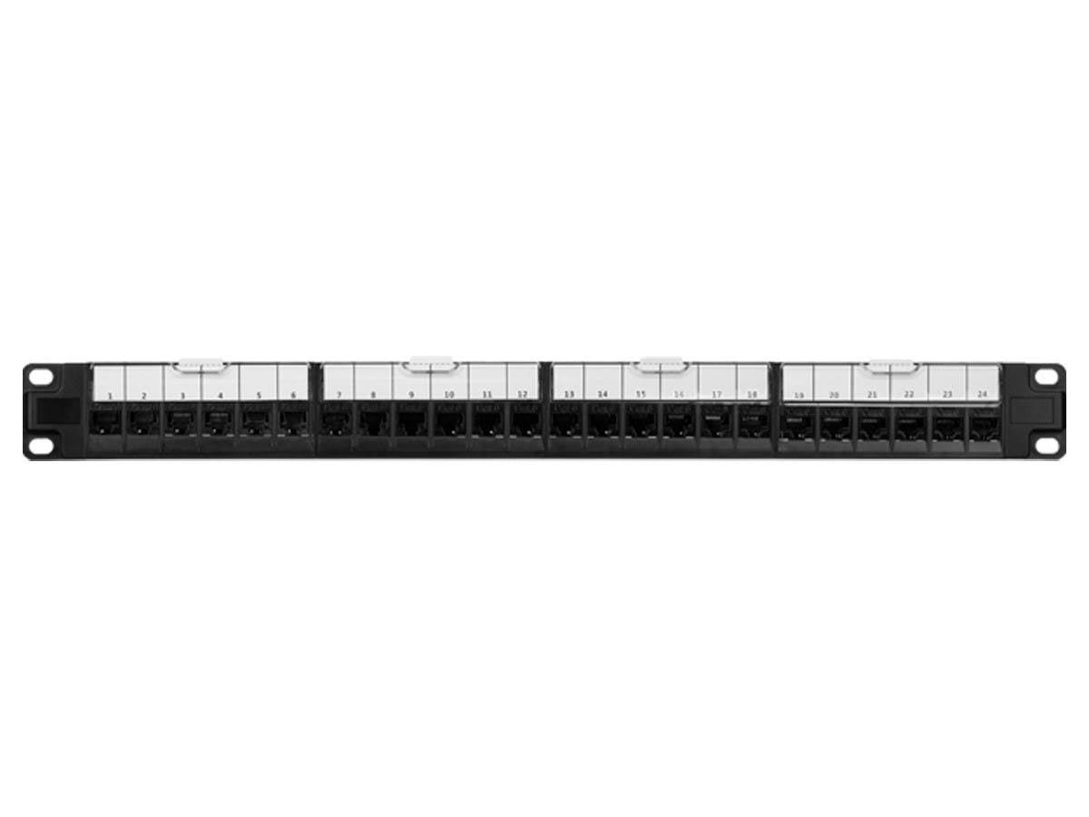Cat6 1U Patch Panel with 24 Ports A111
