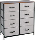 Rustic Brown Fabric 4 Drawer Storage Dresser Y183883