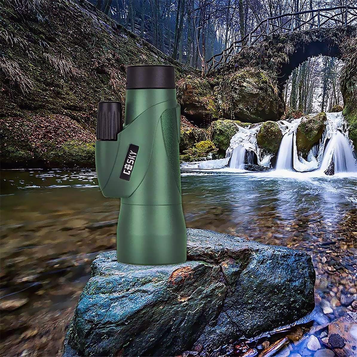 12x55 Waterproof Monocular Telescope with Phone Holder S172020