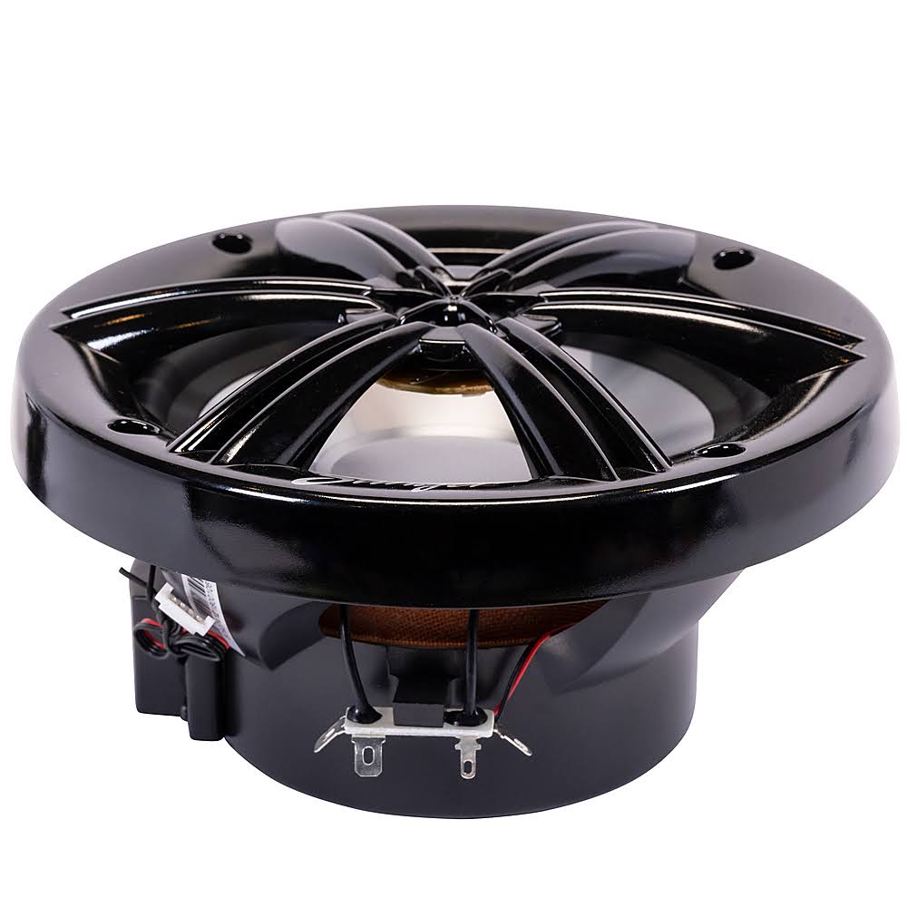 6.5x22 Marine Coaxial Speakers with RGB LEDs Black H878