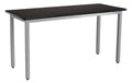 Black HPL Top Gray Steel Heavy Duty Table X6259