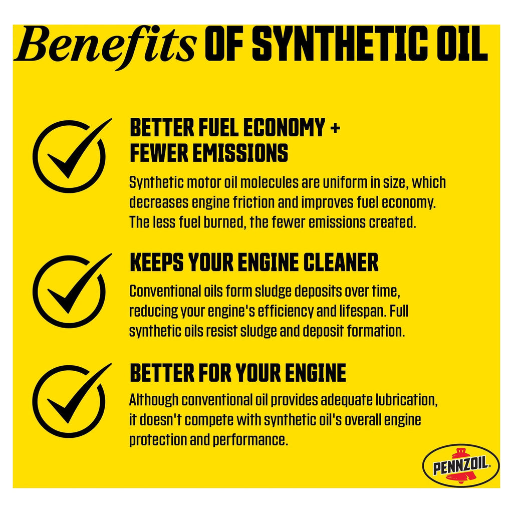 Full Synthetic High Mileage 5W-20 Motor Oil, 5 Quart X670141