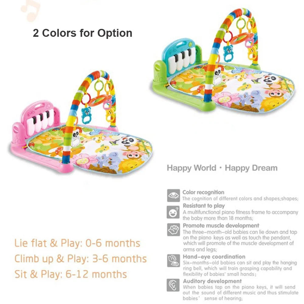 Playmat Kick and Play Piano Gym with Music Hanging Mirror Z123212