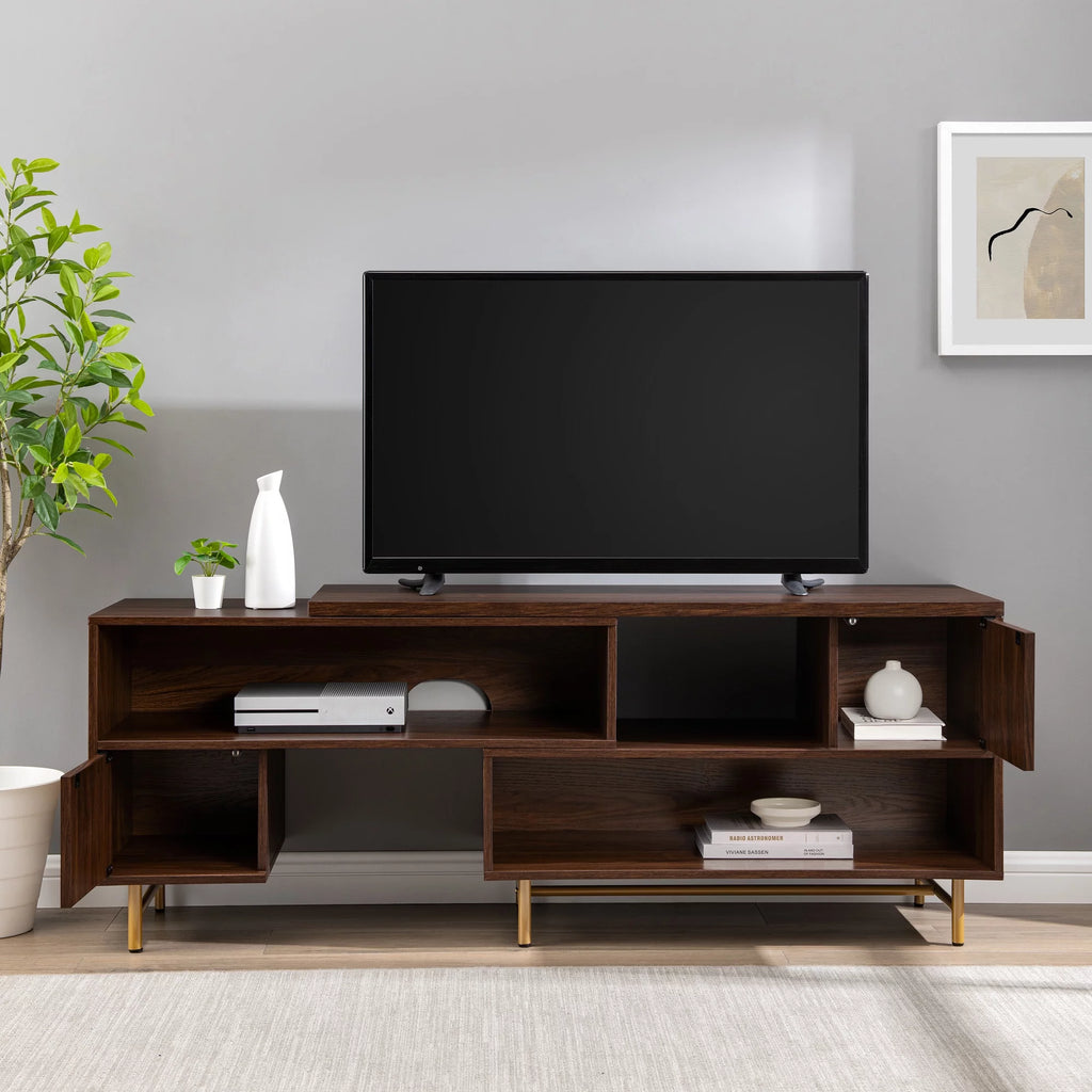 Extendable TV Stand for TVs up to 56", Dark Walnut K431585