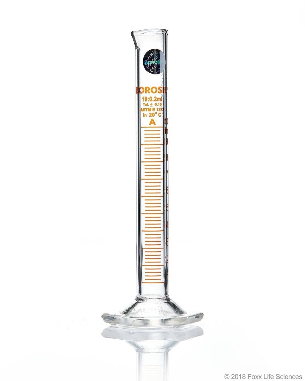 10ml Graduated Cylinder with Pour Spout Y1887
