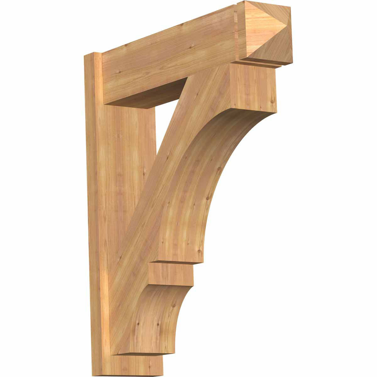 7 1/2x22W x 30x22D x 34x22H Western Red Cedar Arts and Crafts Outlooker H62473