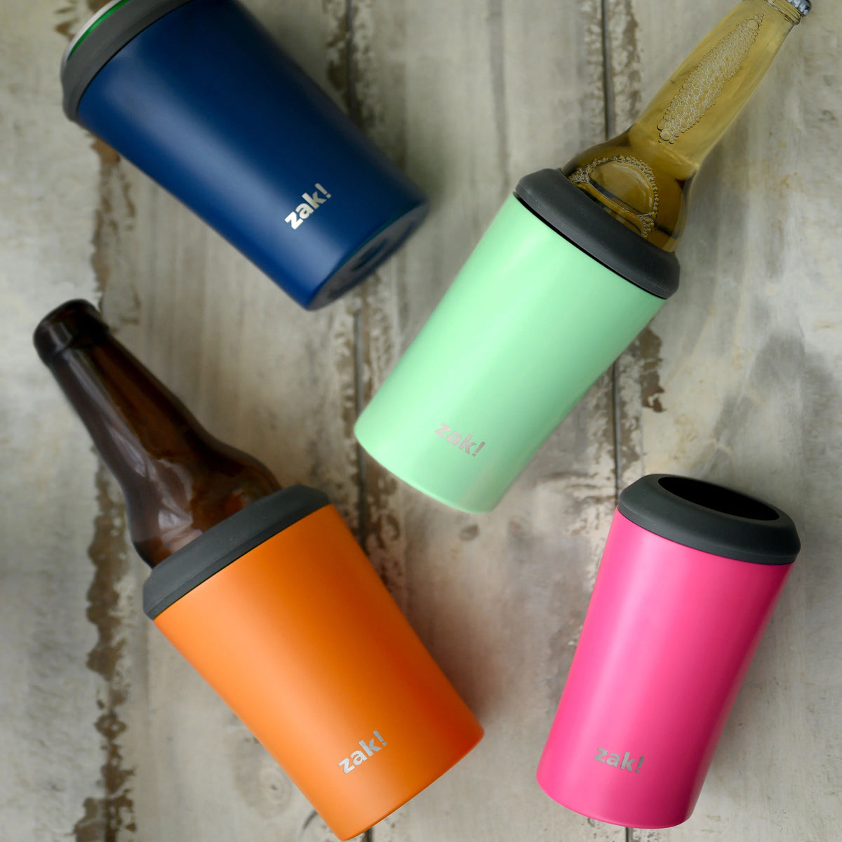 Pistachio Double Wall Stainless Steel Can and Bottle Cooler O370699