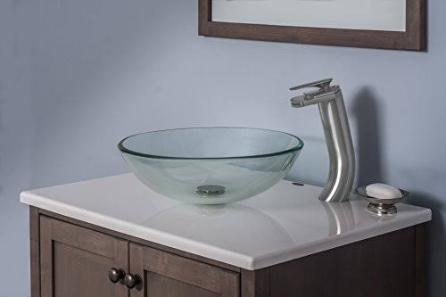 Brushed Nickel Waterfall Vessel Faucet F279