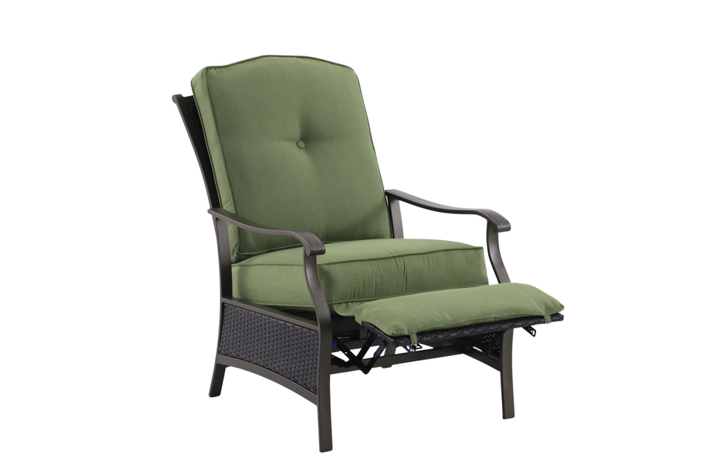 Steel Outdoor Recliner with Cushions G20461