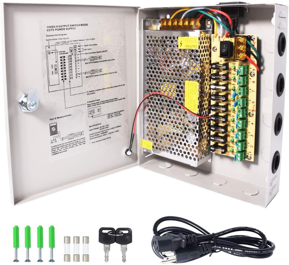 18CH 12V 30 Amp CCTV Power Supply C34255