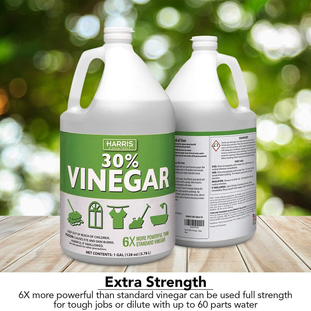 30% Pure Vinegar Extra Strength with Funnel, Pack of 4 Gallons U3603